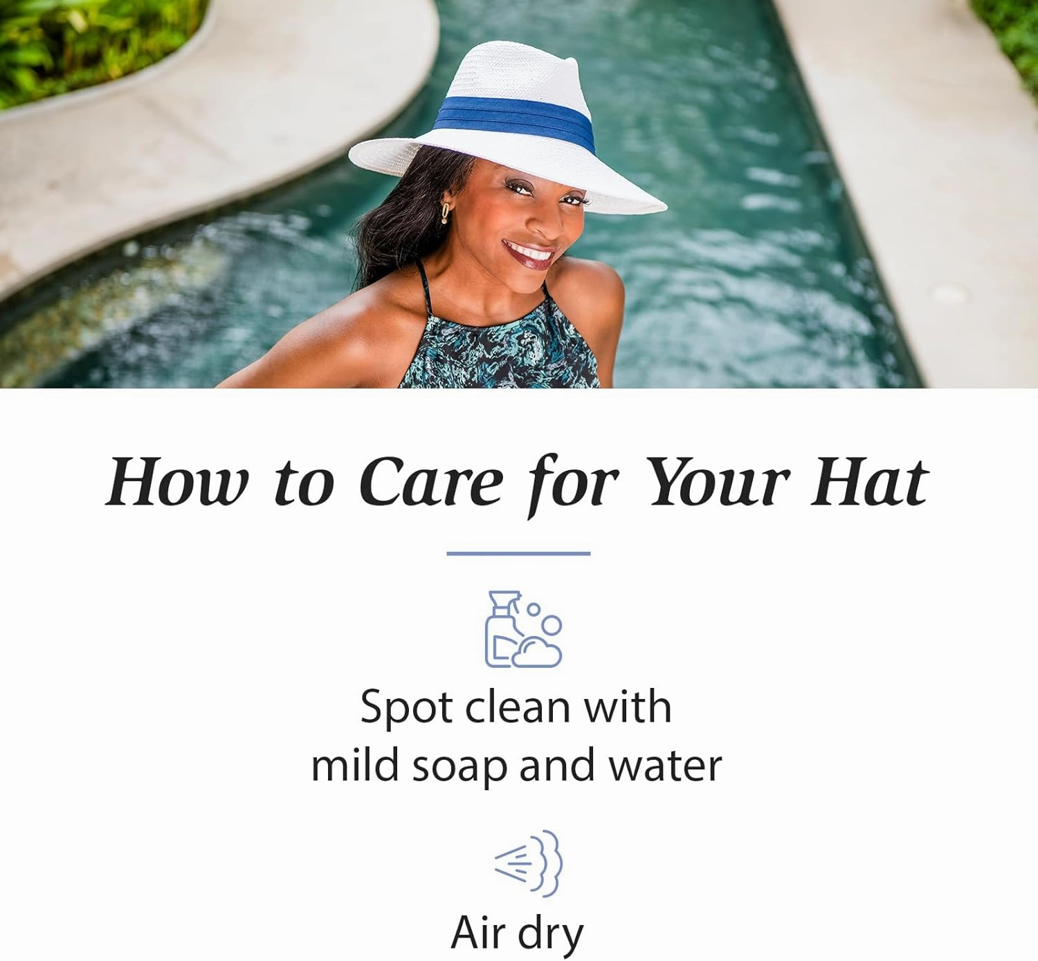 Wallaroo Hat Company Women’s Klara Fedora – UPF 50  UV Protection, Wide Brim, Medium Size, Packable, Adjustable Sun Hat