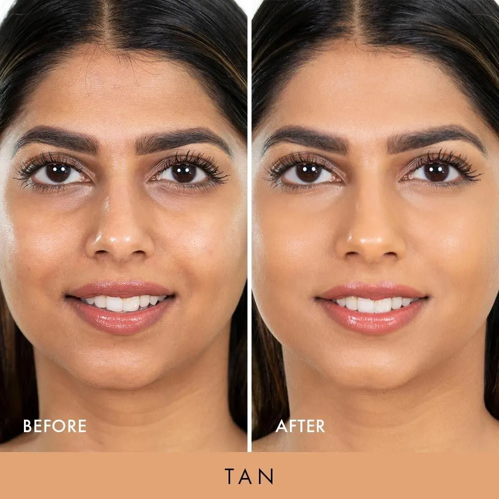 Wander Beauty Nude Illusion Liquid Foundation - Tan - Medium to Full Coverage Foundation - Natural Makeup with Vitamin E & Macadamia - Nude Skin Finish Blurs & Conceals - Travel-Friendly - 1.01 fl oz