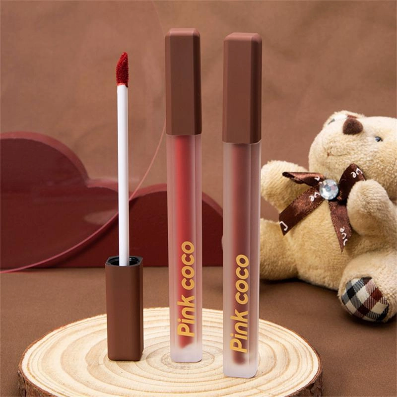 Warm Mist Peach Heart Matte Lip Gloss