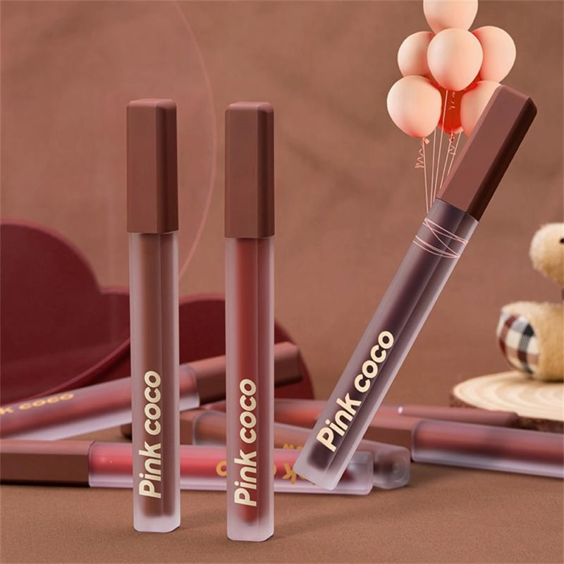 Warm Mist Peach Heart Matte Lip Gloss