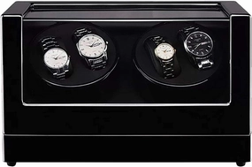 Watch Winder 4 0 Wooden Automatic Watch Winder Storage Box Transparent Cover Wrist Mechanical Watch Winding Box Double H