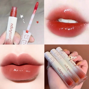 Water glossy clear glass lip    HA0662