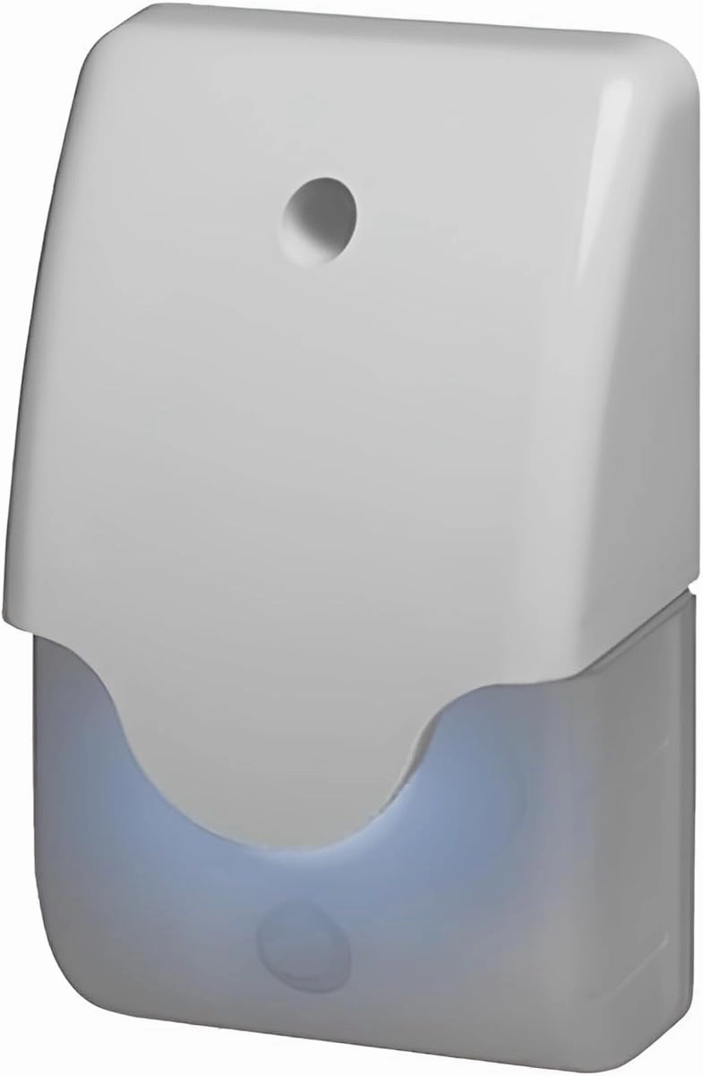 WBox Technologies 0E-SRNSTROBT Indoor/Outdoor Tamperproof Siren Strobe, Single Tone, Blue Strobe, Weather Resistant, Ivory and Clear Colors, 140mA at 12VDC
