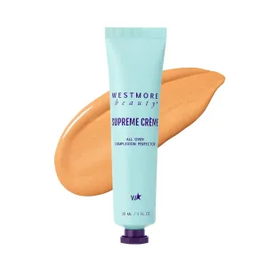 Westmore Beauty Supreme Creme All-Over Complexion Perfector – Long-Lasting CC Cream Foundation - Waterproof & Transfer-Resistant Skin Tint - 1 Oz (Tan)