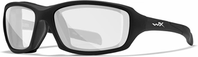 Wiley X Sleek Industrial Safety Sunglasses Matte Black Frame with Clear Lenses