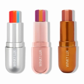 Winky Lux pH Tinted Lip Balm Trio, Rainbow & Sorbet & Pumpkin Spice