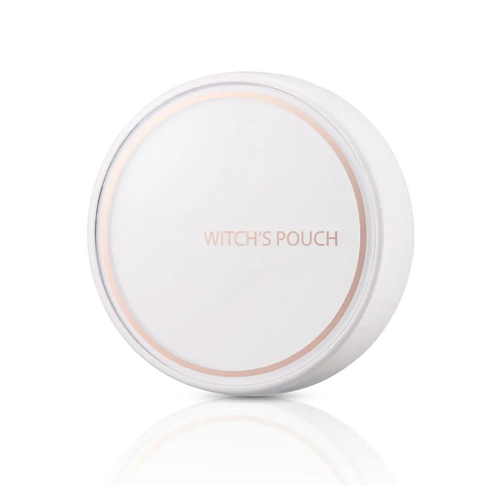 Witch's Pouch Essence Serum Facial Deep Hydration Radiant Barrier BB Cushion Foundation SPF38 PA   Cover Long Lasting Toneup Moisture Korean Makeup (23 Natural Beige)