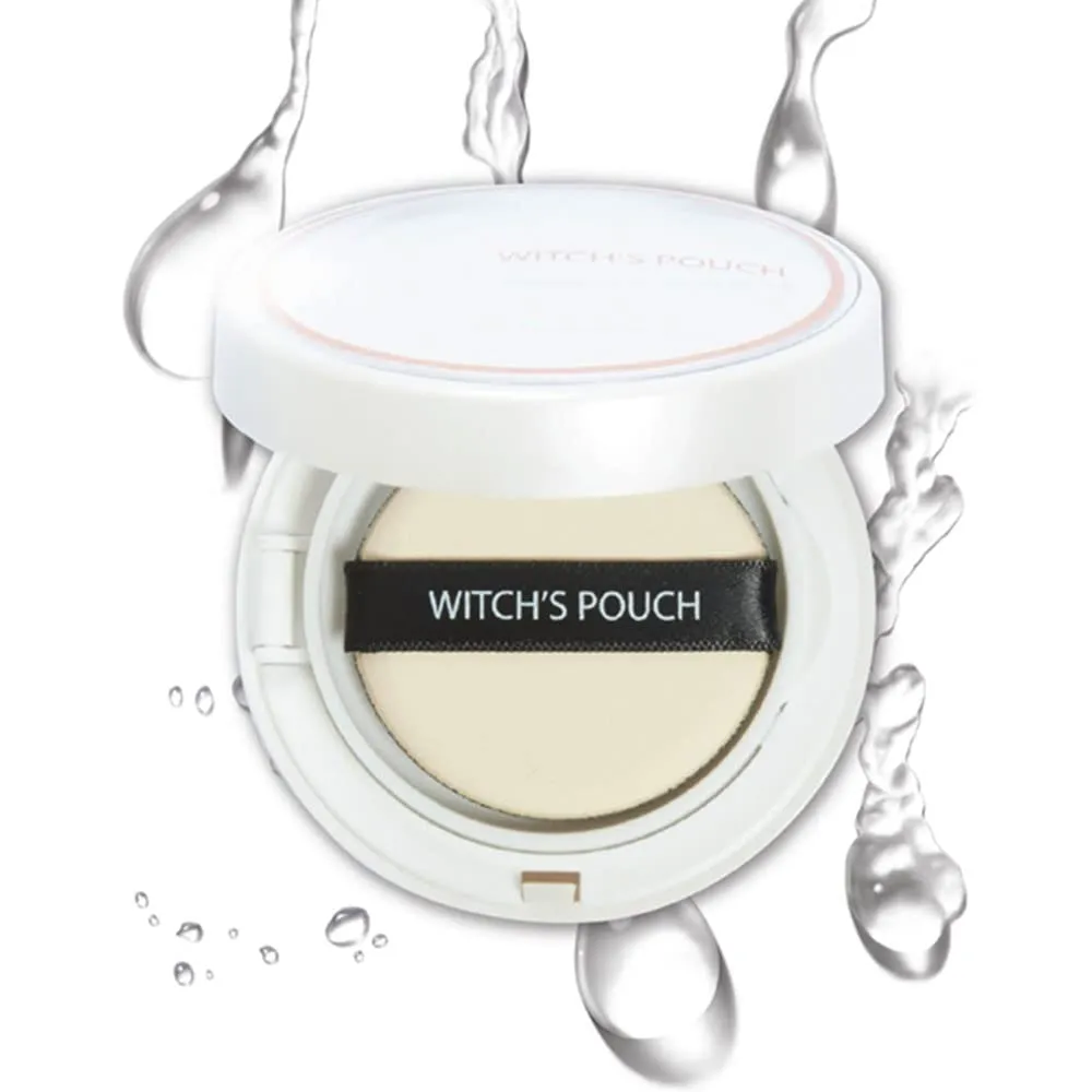 Witch's Pouch Essence Serum Facial Deep Hydration Radiant Barrier BB Cushion Foundation SPF38 PA   Cover Long Lasting Toneup Moisture Korean Makeup (23 Natural Beige)