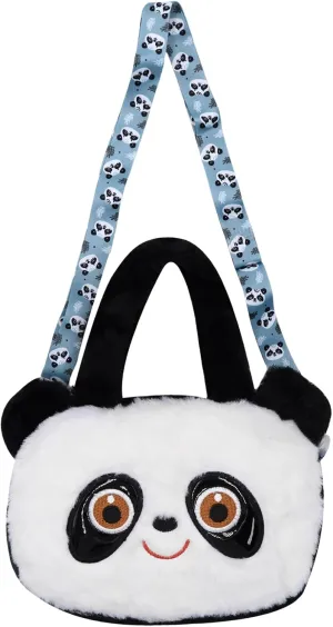 Women Panda Furry Shoulder Bag Plush Handbag Tote Purse Fluffy Crossbody Bag Novelty Wallets for Adults Teen Girls,C#