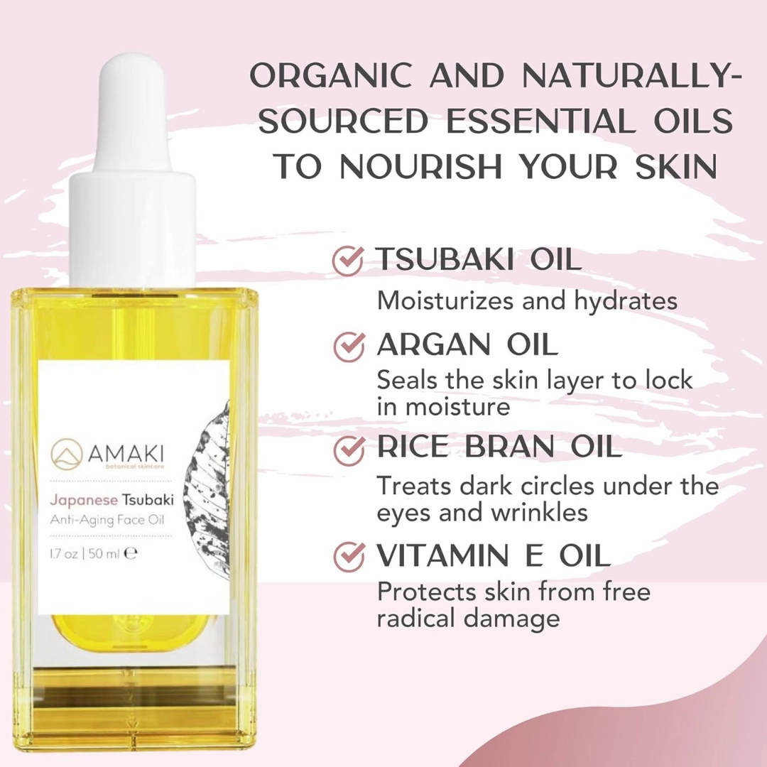 Women - Face Tsubaki (50 Organic for Anti Japanese Oil Repeat buyers Refined Aging Gifts ML)