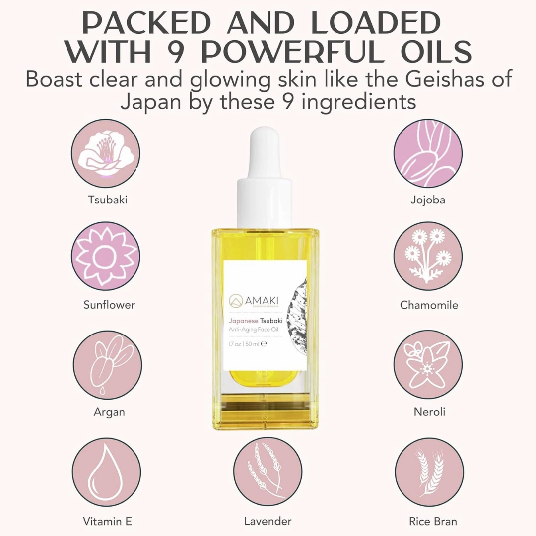 Women - Face Tsubaki (50 Organic for Anti Japanese Oil Repeat buyers Refined Aging Gifts ML)