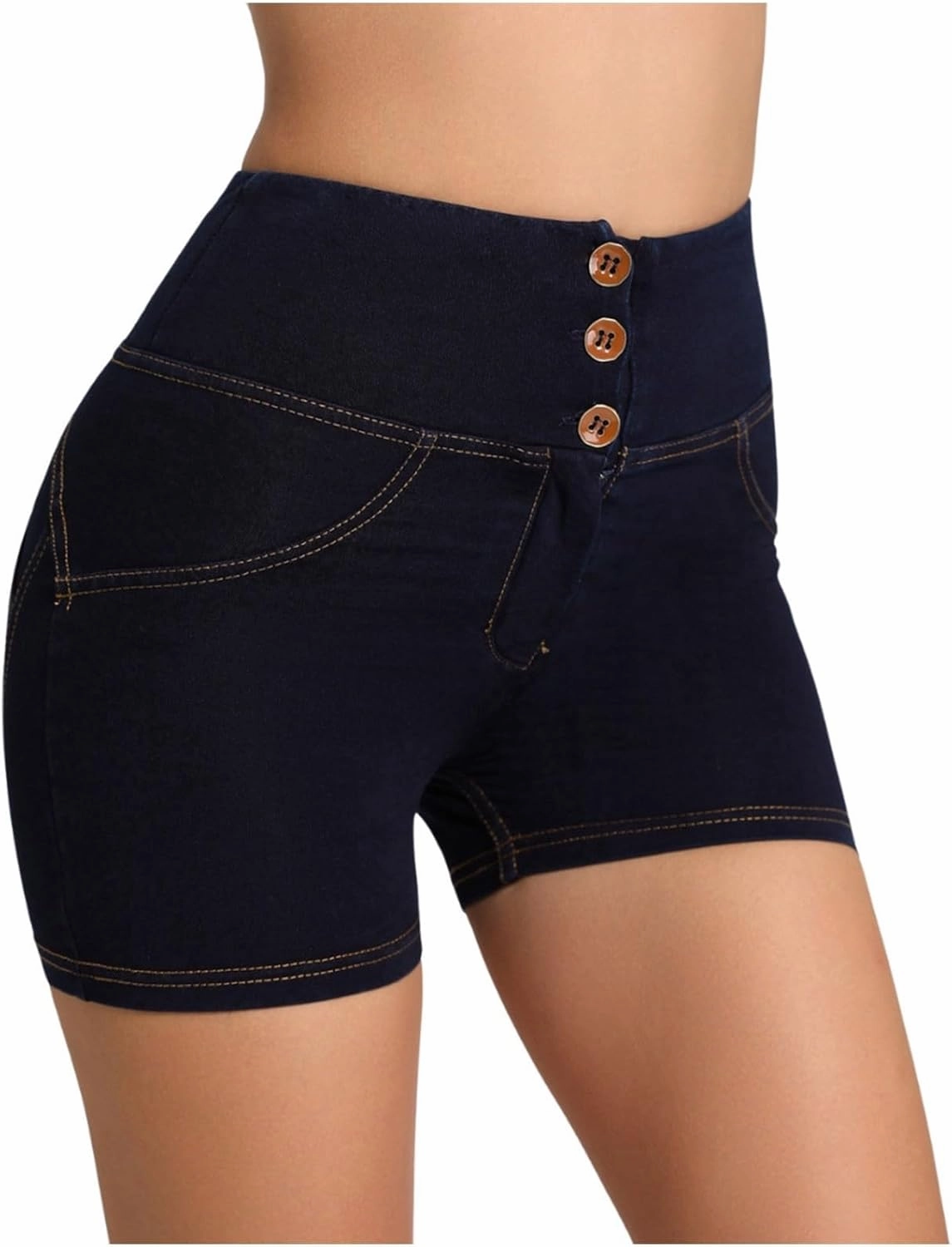 Women's Shorts Activewear High Waisted Tummy Control Spandex Booty Shorts Seamless Booty Biker Short Legging