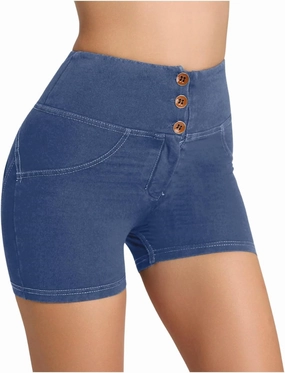Women's Shorts Activewear High Waisted Tummy Control Spandex Booty Shorts Seamless Booty Biker Short Legging