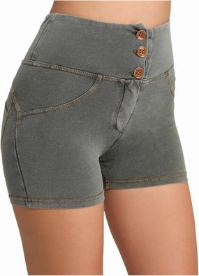 Women's Shorts Activewear High Waisted Tummy Control Spandex Booty Shorts Seamless Booty Biker Short Legging