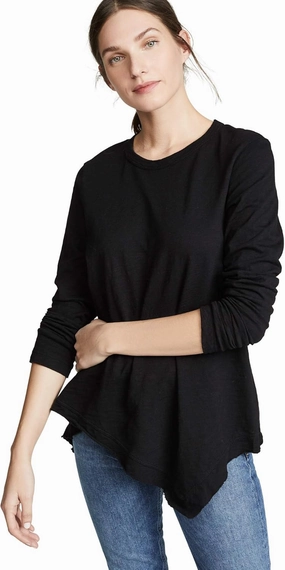 Women's Slant Hem Tunic Crew L/S Foundation