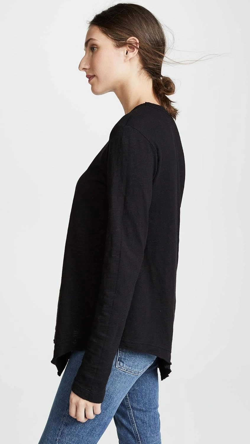 Women's Slant Hem Tunic Crew L/S Foundation