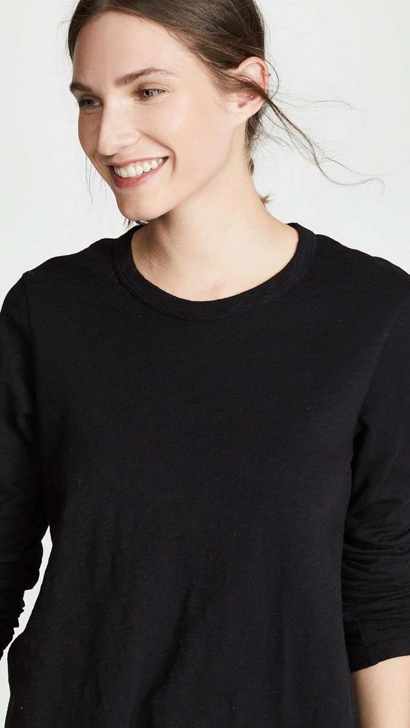 Women's Slant Hem Tunic Crew L/S Foundation