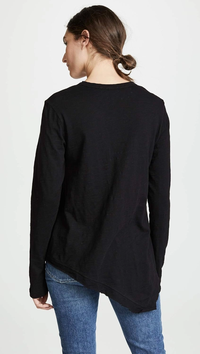 Women's Slant Hem Tunic Crew L/S Foundation