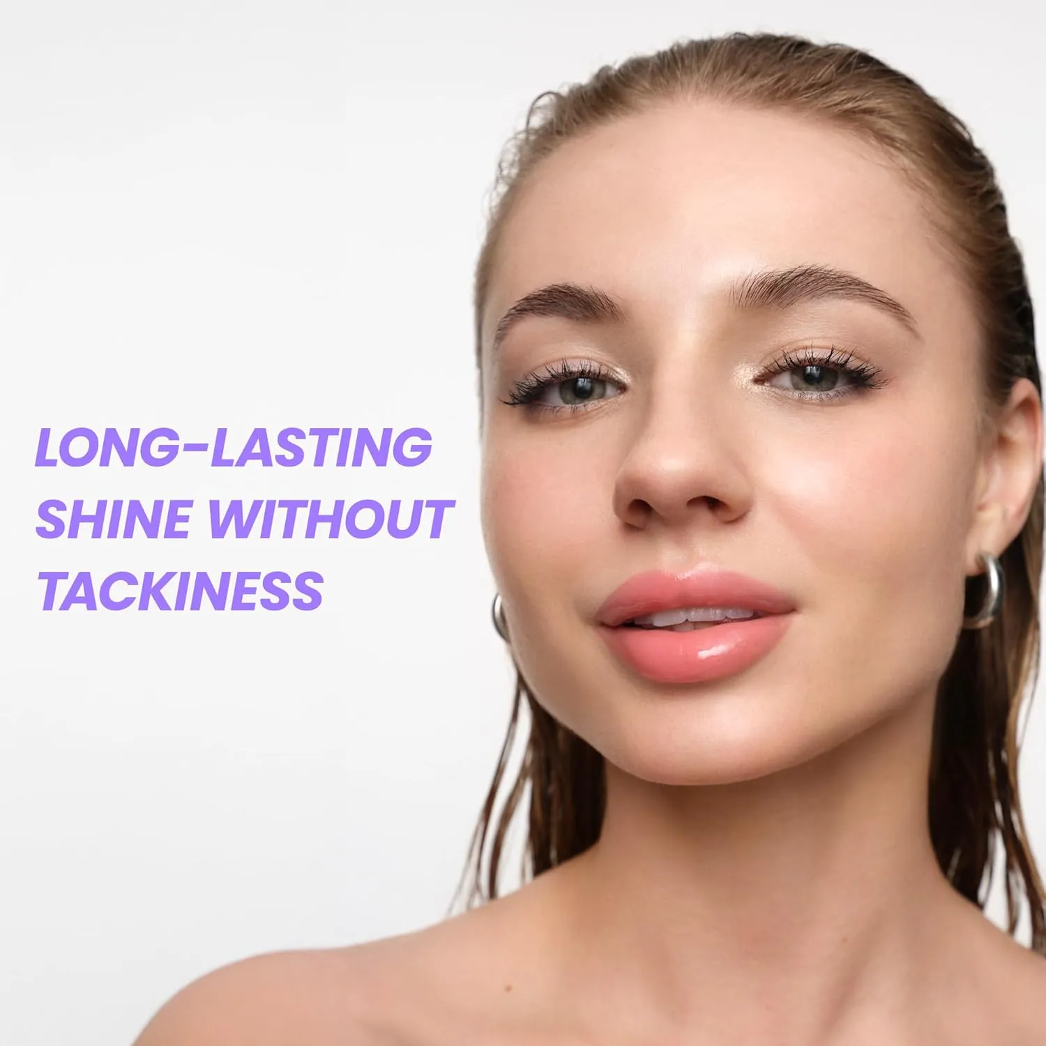 Wonderskin Lip Rehab Serum Oil - Tinted Lip Oil, Hydrating, Moisturizing, and Non-Sticky Coral Pink Tint Serum for Dry Lips (Lover)