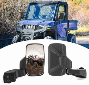 Wsays Side Rear View Mirrors Compatible with Polaris Ranger SP570/1000/XP1000/Crew XP 1000/Crew/Northstar Pro XD 2018-2025（ONLY FOR FULL DOORS）