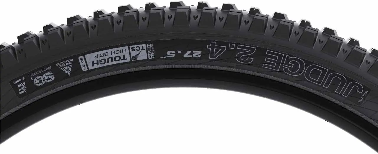 WTB Judge 2.4" Mountain Bike Rear Tire, Enduro & Gravity, Tubeless Ready Folding Bead, Available in 27.5" or 29", TriTec Compound, SG1 or SG2 Puncture Protection, High Grip for Wet & Loose Conditions