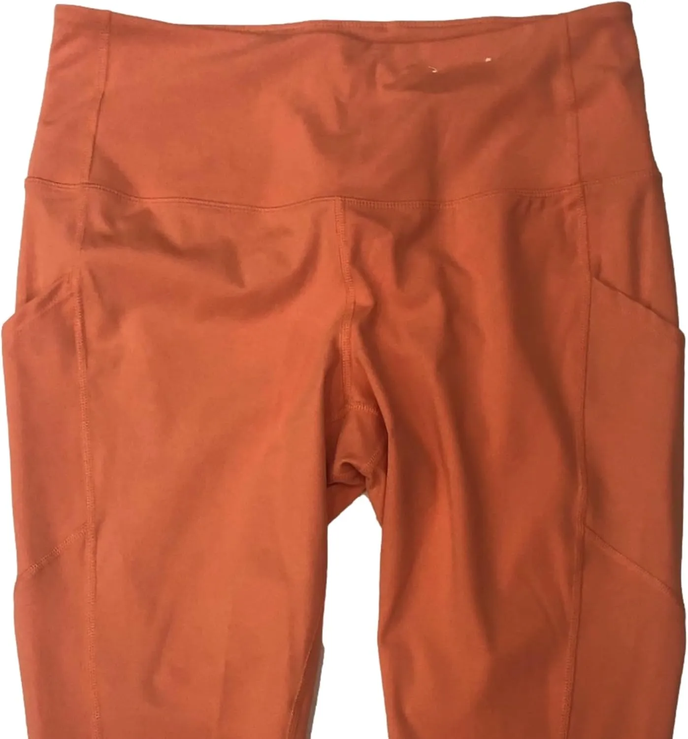 Xersion Womens Peach Athletic Fit Capri Leggings High Rise Stretch Pants