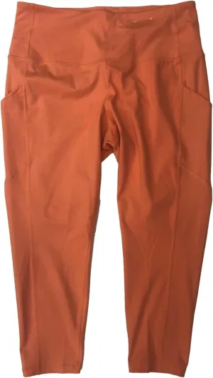 Xersion Womens Peach Athletic Fit Capri Leggings High Rise Stretch Pants