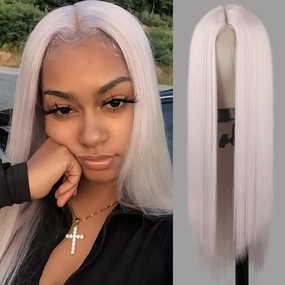 Xinran Long Blonde Wigs For Women Rose Gold Blonde Synthetic Full Wig Natural Looking Heat Resistant Hair Halloween Daily Party Use 30 inch