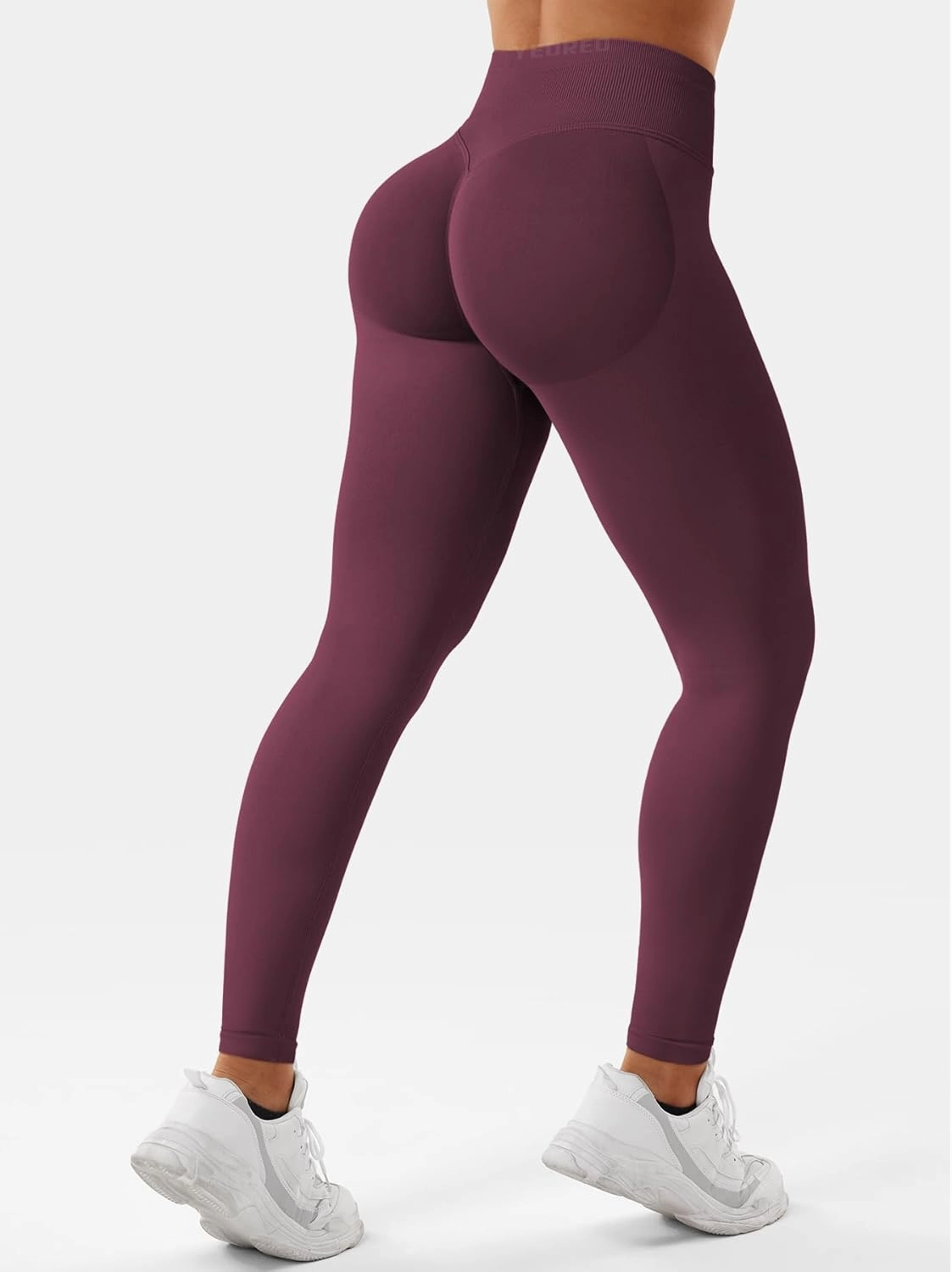 YEOREO SoftHue Hidden Scrunch Butt Workout Leggings for Women Seamless Mid Low Waist 25" Impact Yoga Pants Tummy Control