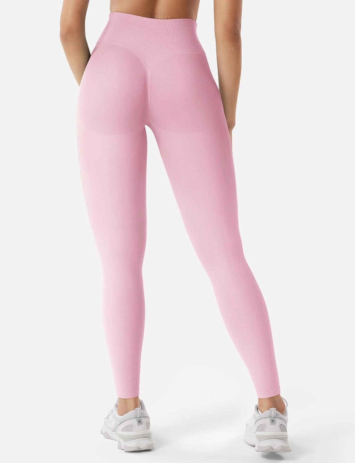 YEOREO Women Hidden Scrunch Impact Leggings V Cross Waist Leggings Butt Booty Lifting Gym Pants