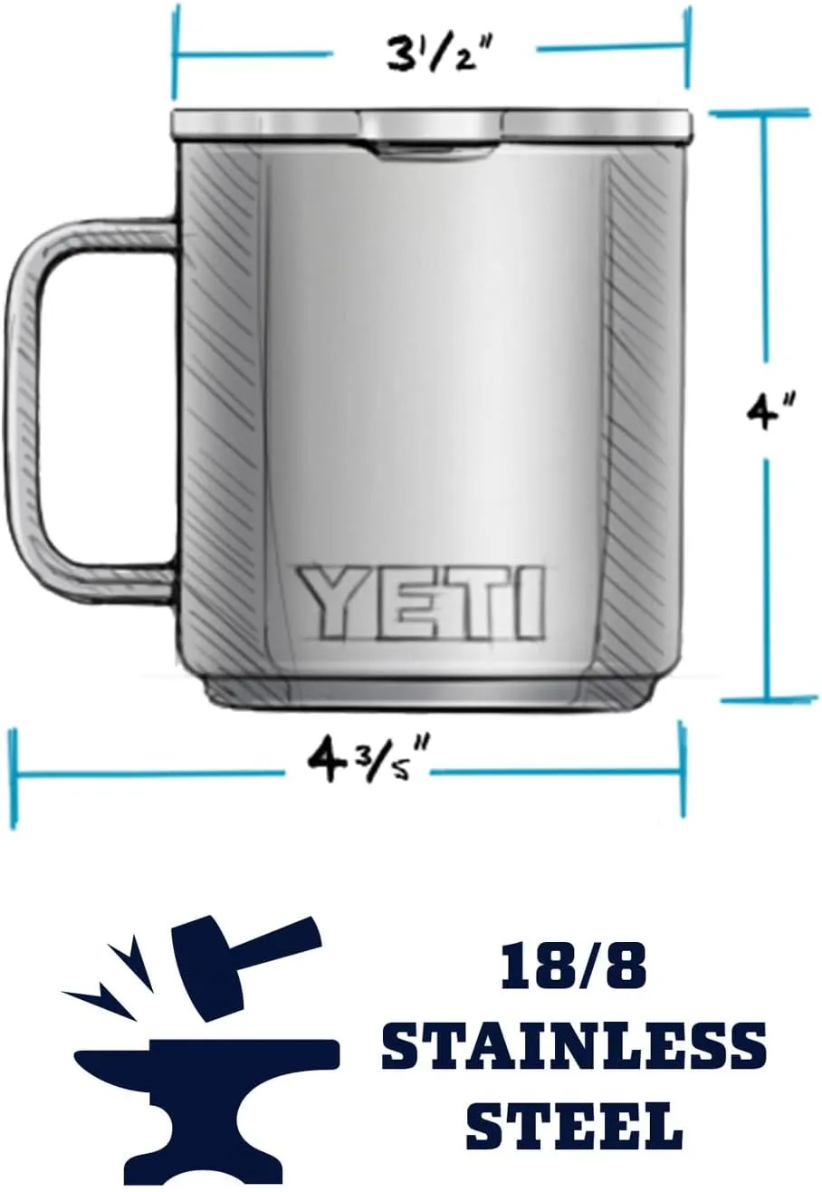 YETI Rambler 10 oz Stackable Mug, Vacuum Insulated, Stainless Steel with MagSlider Lid, Tropical Pink
