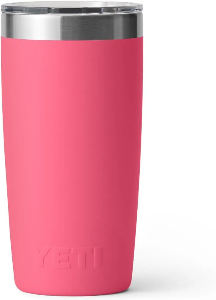 YETI Rambler 10 oz Tumbler, Stainless Steel, Vacuum Insulated with MagSlider Lid, Tropical Pink