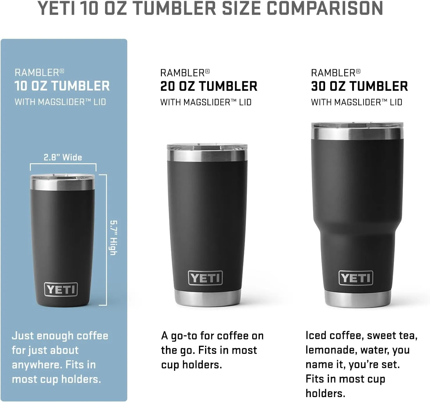 YETI Rambler 10 oz Tumbler, Stainless Steel, Vacuum Insulated with MagSlider Lid, Tropical Pink