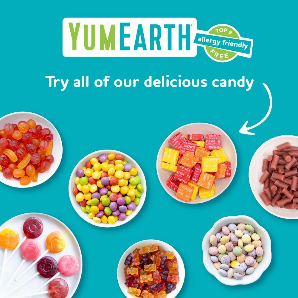 YumEarth Organic Fruit Snacks, 5oz. (Pack of 6), Allergy Friendly, Gluten Free, Non-GMO, Vegan, No Artificial Flavors or Dyes,5 Ounce (Pack of 6)