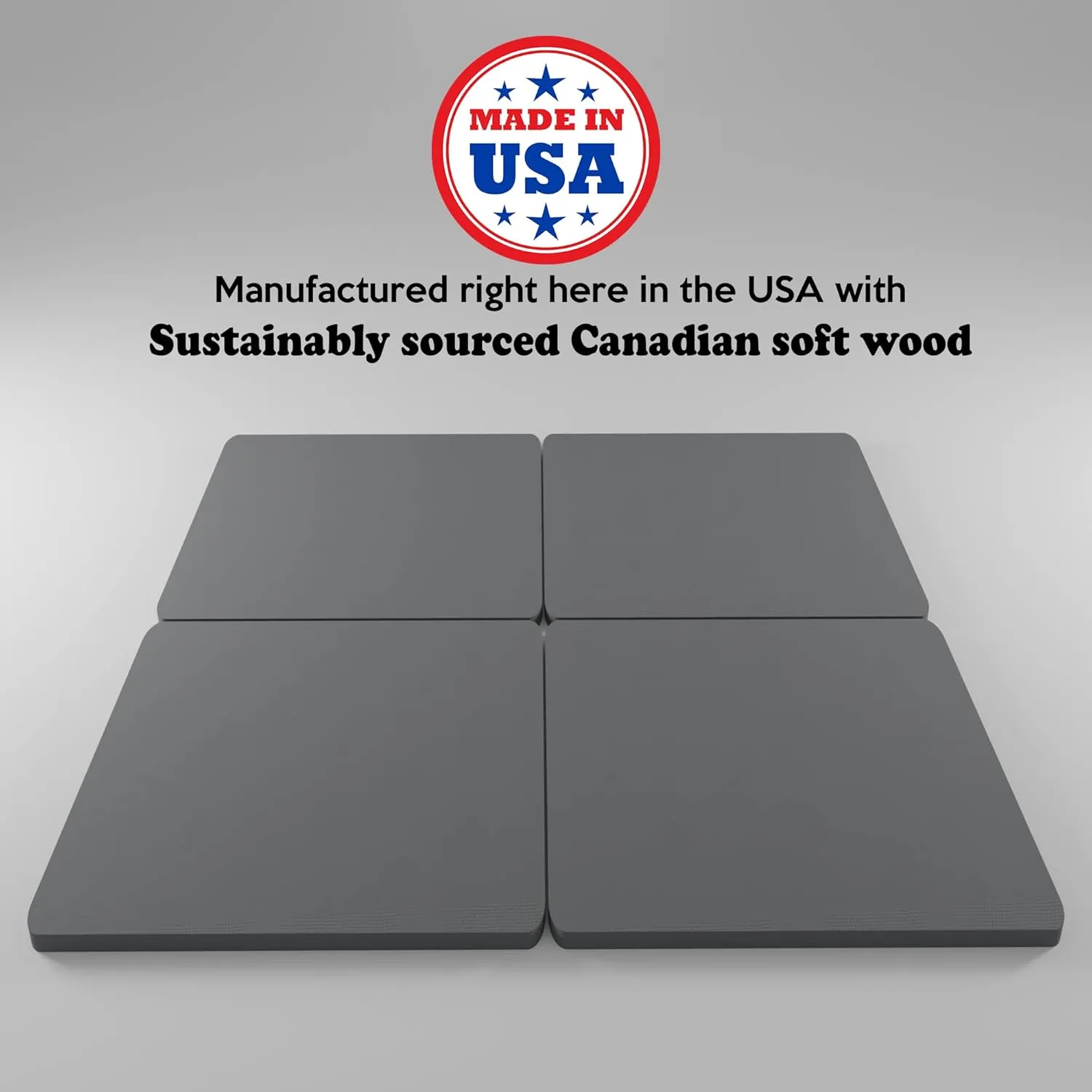 Zayton, 1.5” Split Wood Bunkie Board Full(Fold) Size, Bunkieboard for Bed Support - Fully Assembled, Low Profile Support, Slats Design for Ventilation, Box Spring Alternative