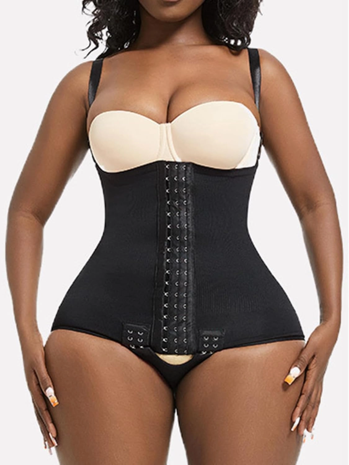 Zcargel 3 Set Womens Shapewear High Waist Tummy Control Shapewear Butt Lifter Trainer Shorts Seamless Hip Jumpsuit