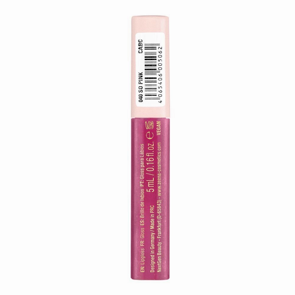 Zeena High Shine Lip Gloss, 040 So Pink