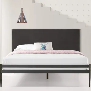 ZINUS Clarrisa Metal Platform Bed Frame, Mattress Foundation, Slat Support, No Box Spring Needed, Easy Assembly, Full
