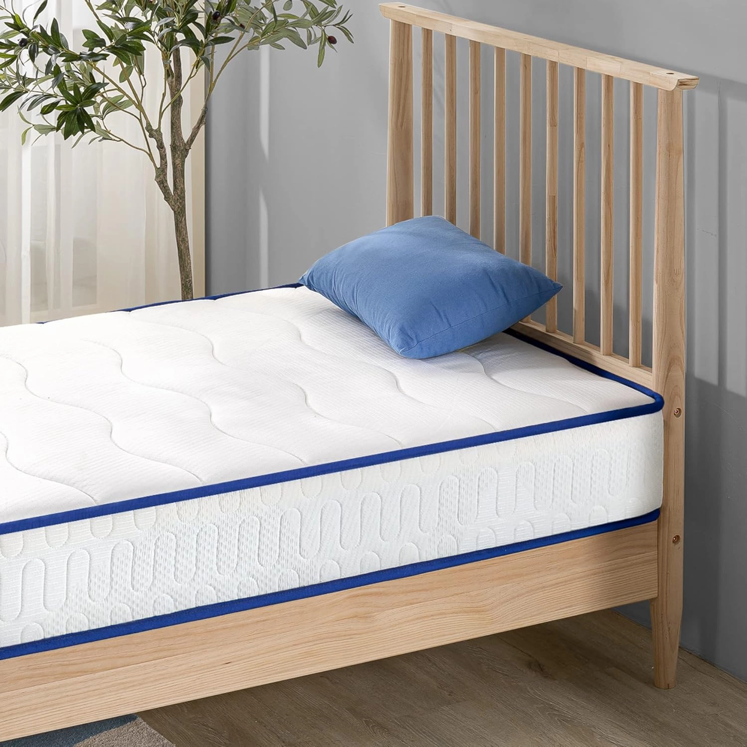 ZINUS 8 Inch Essential Innerspring Mattress, Twin, Mattress for Kids, Medium Firm Feel, CertiPUR-US Certified Foams, Mattress in A Box